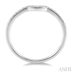 1/8 Ctw Round Cut Diamond Matching Wedding Band in 14K White Gold