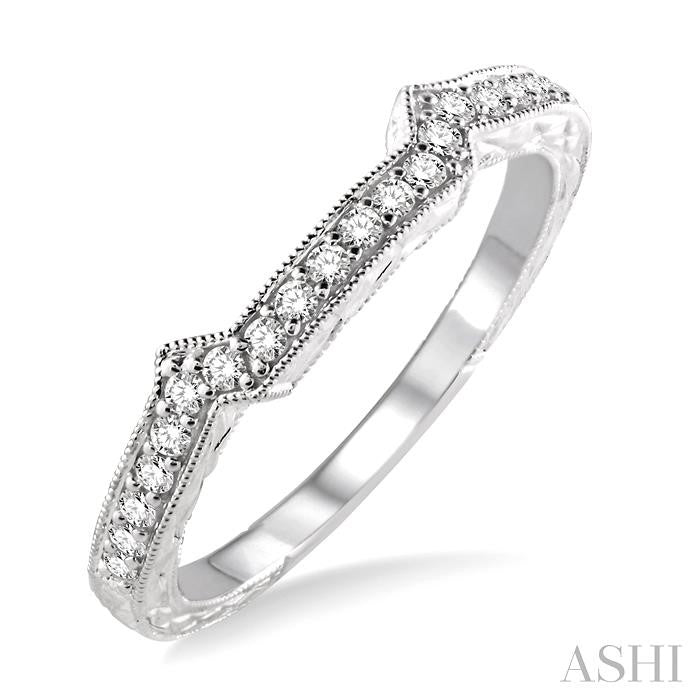 1/5 Ctw Diamond Matching Wedding Band in 14K White Gold