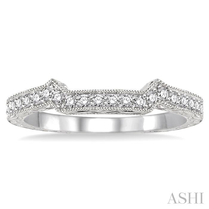 1/5 Ctw Diamond Matching Wedding Band in 14K White Gold