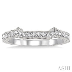 1/5 Ctw Diamond Matching Wedding Band in 14K White Gold