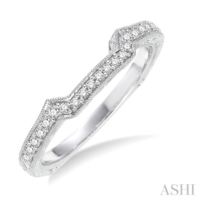 1/5 Ctw Diamond Matching Wedding Band in 14K White Gold
