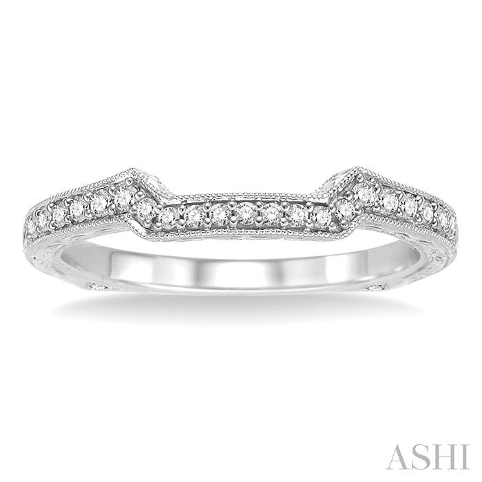 1/5 Ctw Diamond Matching Wedding Band in 14K White Gold