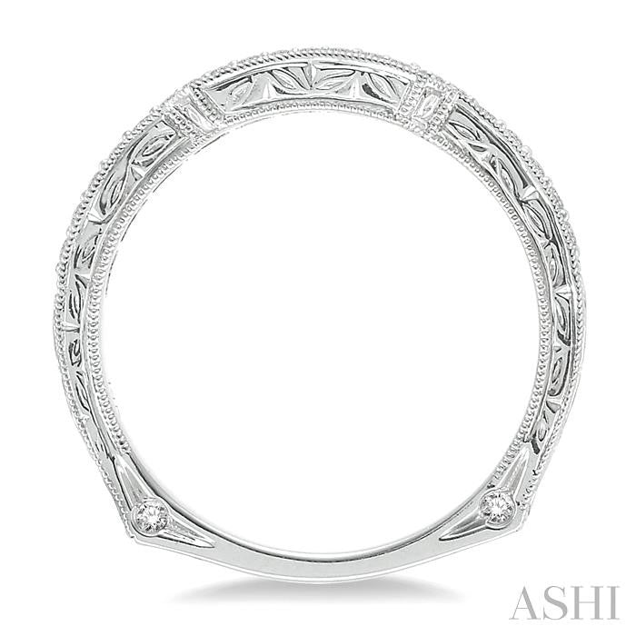 1/5 Ctw Diamond Matching Wedding Band in 14K White Gold