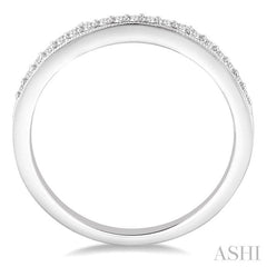 1/6 Ctw Round Cut Diamond Wedding Band in 14K White Gold