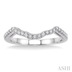 1/6 Ctw Diamond Wedding Band in 14K White Gold