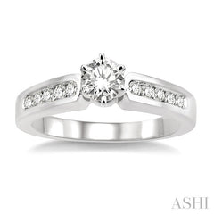 1/3 Ctw Diamond Semi-Mount Engagement Ring in 14K White Gold