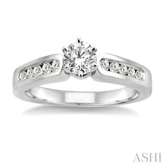 1/3 Ctw Diamond Semi-Mount Engagement Ring in 14K White Gold