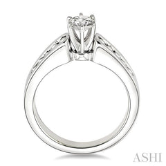 1/3 Ctw Diamond Semi-Mount Engagement Ring in 14K White Gold