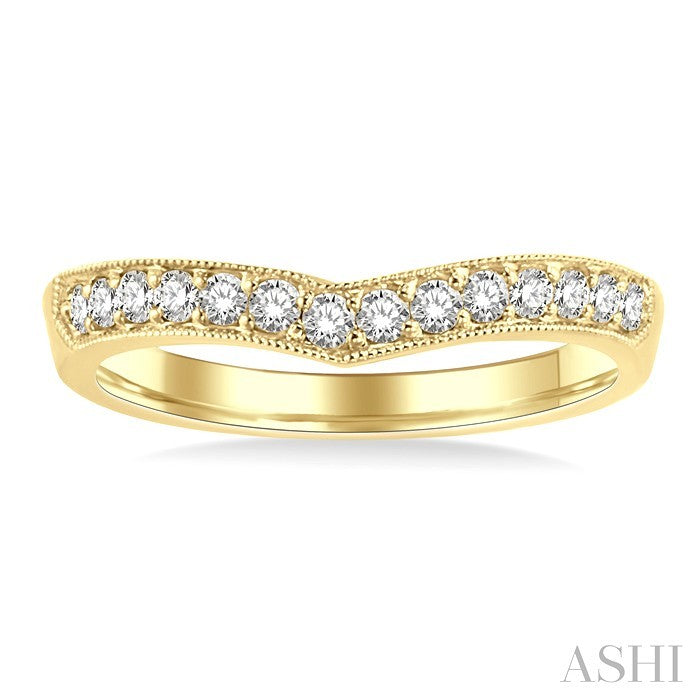 1/3 Ctw Diamond Matching Wedding Band in 14K Yellow Gold