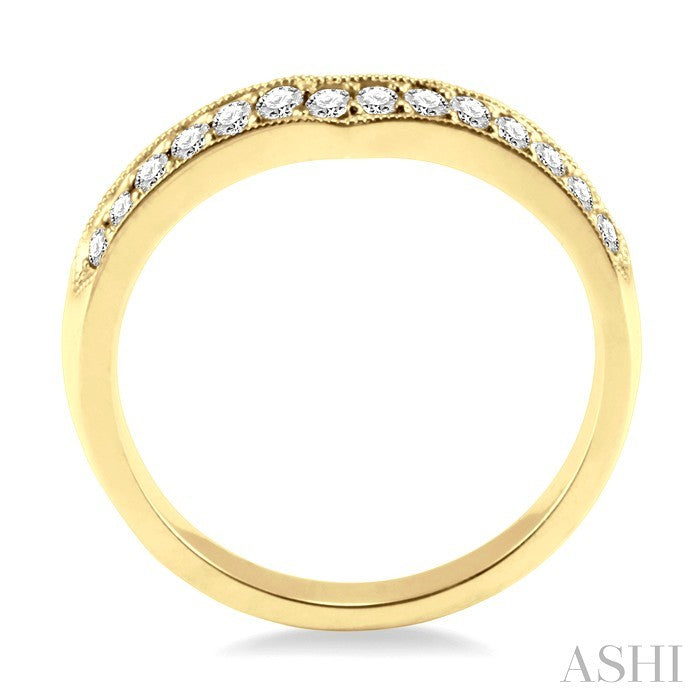 1/3 Ctw Diamond Matching Wedding Band in 14K Yellow Gold