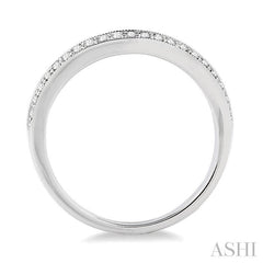 1/5 Ctw Round Cut Diamond Wedding Band in 14K White Gold