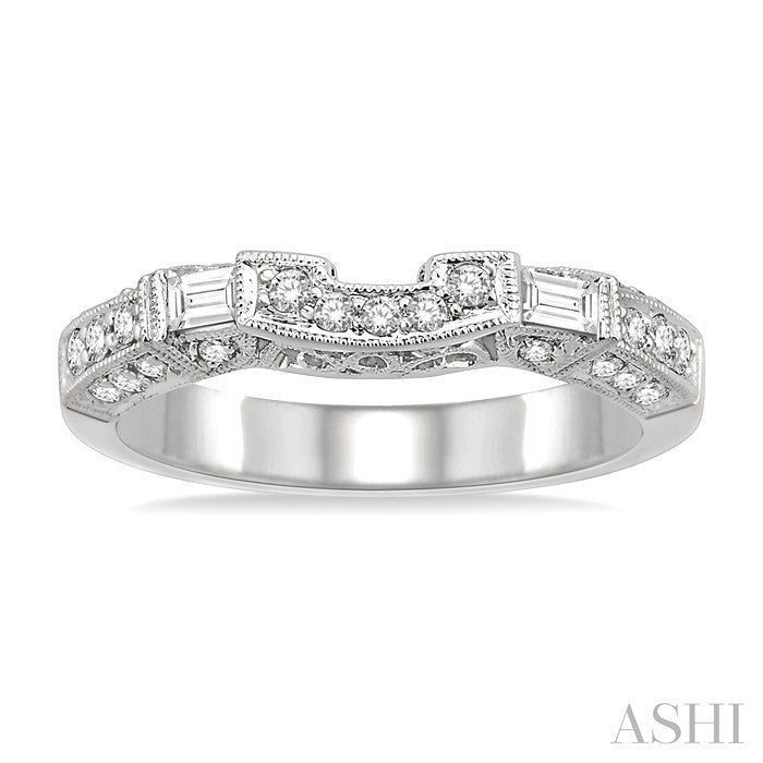 3/8 Ctw Diamond Matching Wedding Band in 14K White Gold
