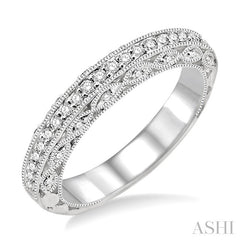 1/4 Ctw Diamond Matching Wedding Band in 14K White Gold