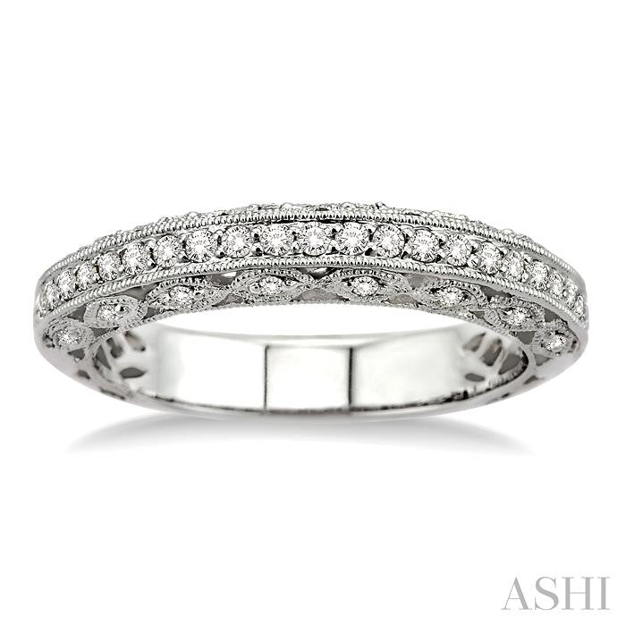 1/4 Ctw Diamond Matching Wedding Band in 14K White Gold