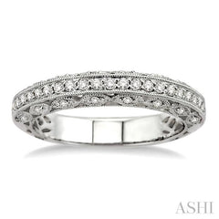 1/4 Ctw Diamond Matching Wedding Band in 14K White Gold