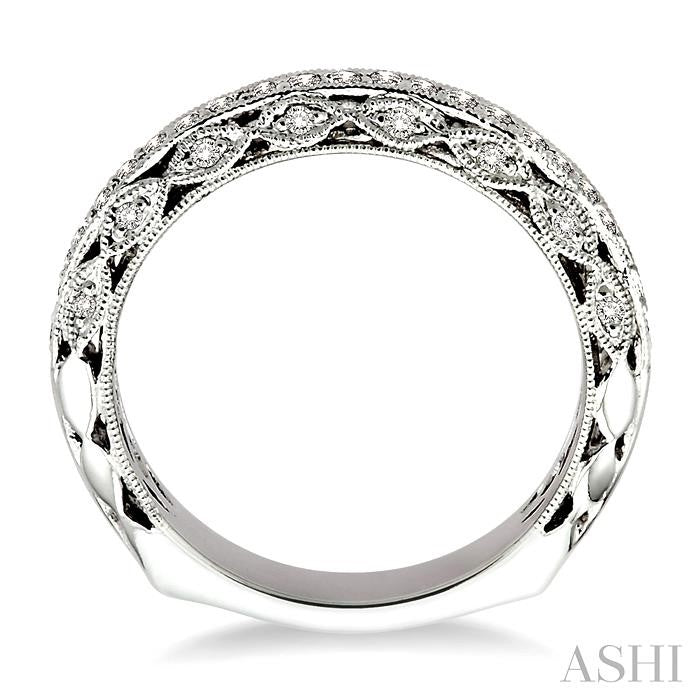 1/4 Ctw Diamond Matching Wedding Band in 14K White Gold