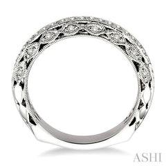 1/4 Ctw Diamond Matching Wedding Band in 14K White Gold