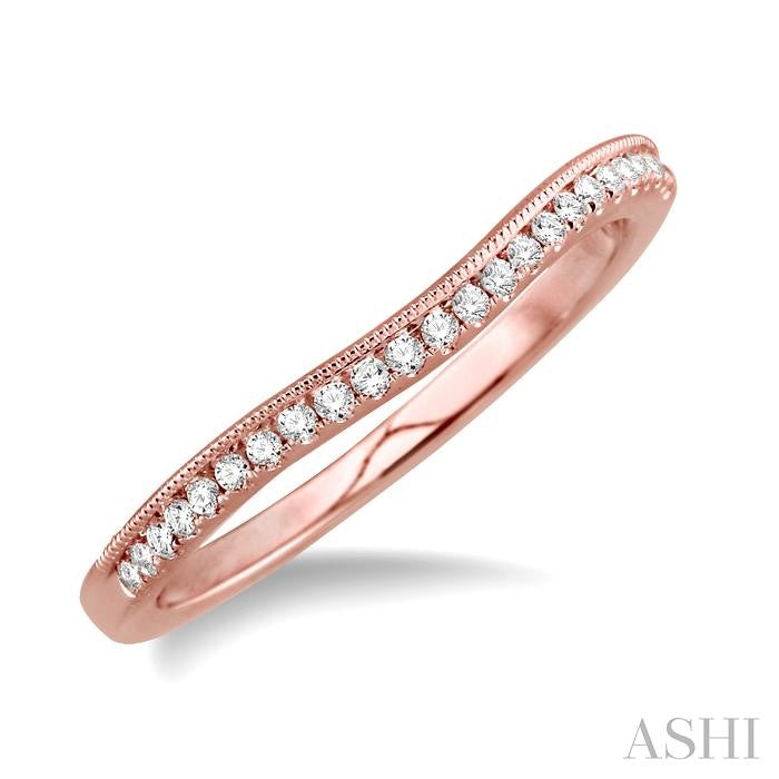 1/6 Ctw Diamond Matching Wedding Band in 14K Rose Gold