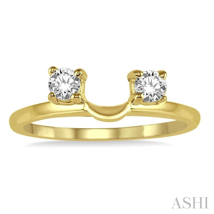 1/2 Ctw Round Cut Diamond Wrap Ring in 14K Yellow Gold