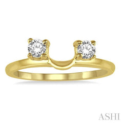 1/2 Ctw Round Cut Diamond Wrap Ring in 14K Yellow Gold