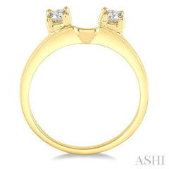 1/2 Ctw Round Cut Diamond Wrap Ring in 14K Yellow Gold