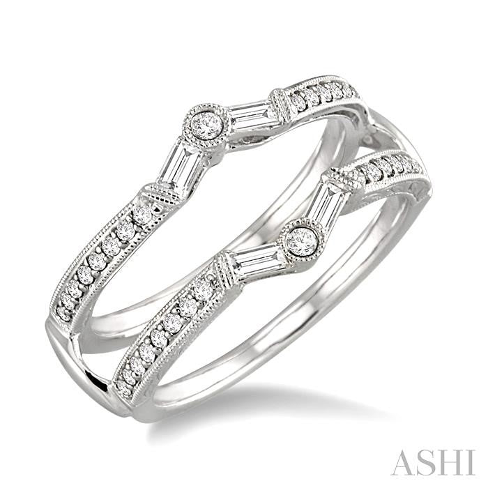 1/2 ctw Diamond Insert Ring in 14K White Gold