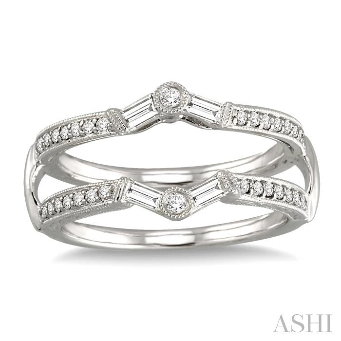 1/2 ctw Diamond Insert Ring in 14K White Gold