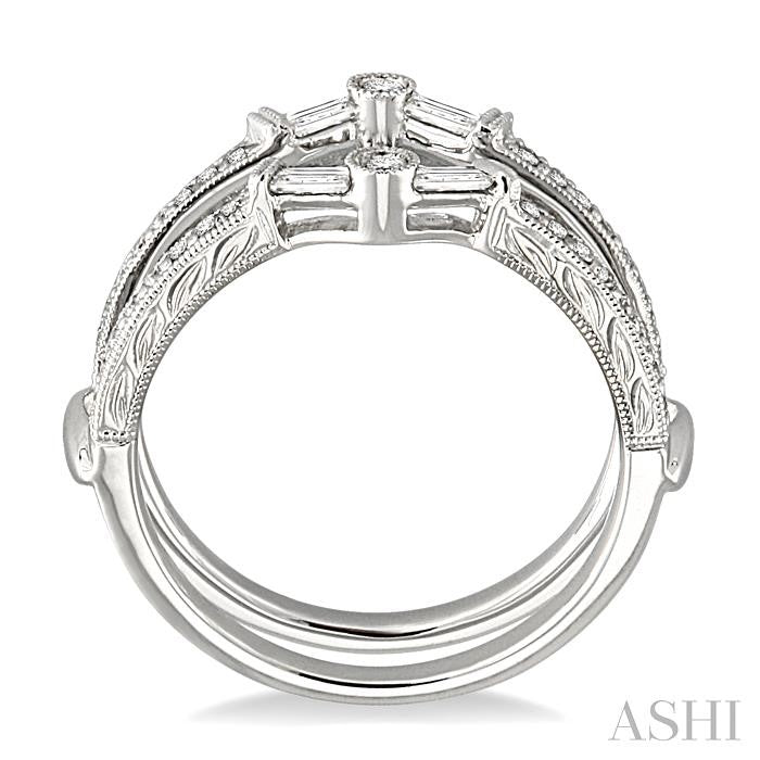 1/2 ctw Diamond Insert Ring in 14K White Gold