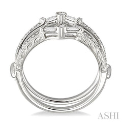 1/2 ctw Diamond Insert Ring in 14K White Gold