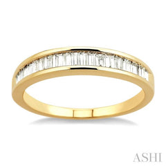 1/2 Ctw Channel Set Baguette Cut Diamond Wedding Band in 14K Yellow Gold