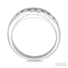 1/2 Ctw Round Diamond Matching Wedding Band in 14K White Gold