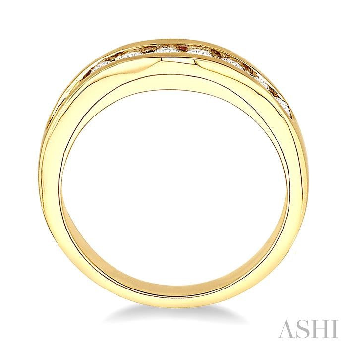 1/2 Ctw Round Diamond Matching Wedding Band in 14K Yellow Gold