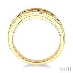1/2 Ctw Round Diamond Matching Wedding Band in 14K Yellow Gold