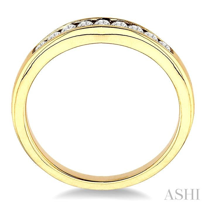 1/3 Ctw Round Diamond Matching Wedding Band in 14K Yellow Gold