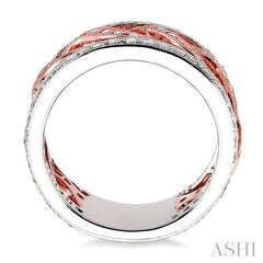 1 Ctw Diamond Fashion Band in 14K White and Rose Gold