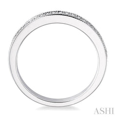 1/6 Ctw Round Cut Diamond Wedding Band in 14K White Gold