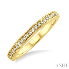 1/6 Ctw Round Cut Diamond Wedding Band in 14K Yellow Gold