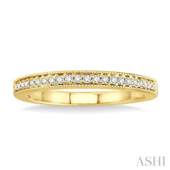 1/6 Ctw Round Cut Diamond Wedding Band in 14K Yellow Gold