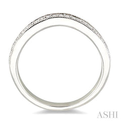 1/6 Ctw Round Cut Diamond 'V' Shape Band in 14K White Gold