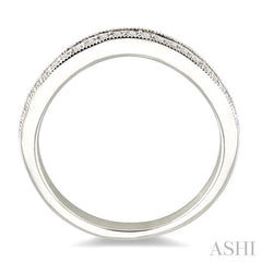 1/6 Ctw Round Cut Diamond 'V' Shape Band in 14K White Gold