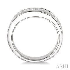1 Ctw Princess Cut Diamond Matching Wedding Band in 14K White Gold