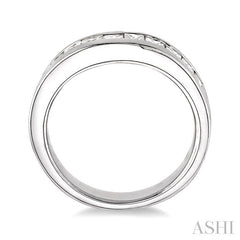 3/4 Ctw Princess Cut Diamond Matching Wedding Band in 14K White Gold