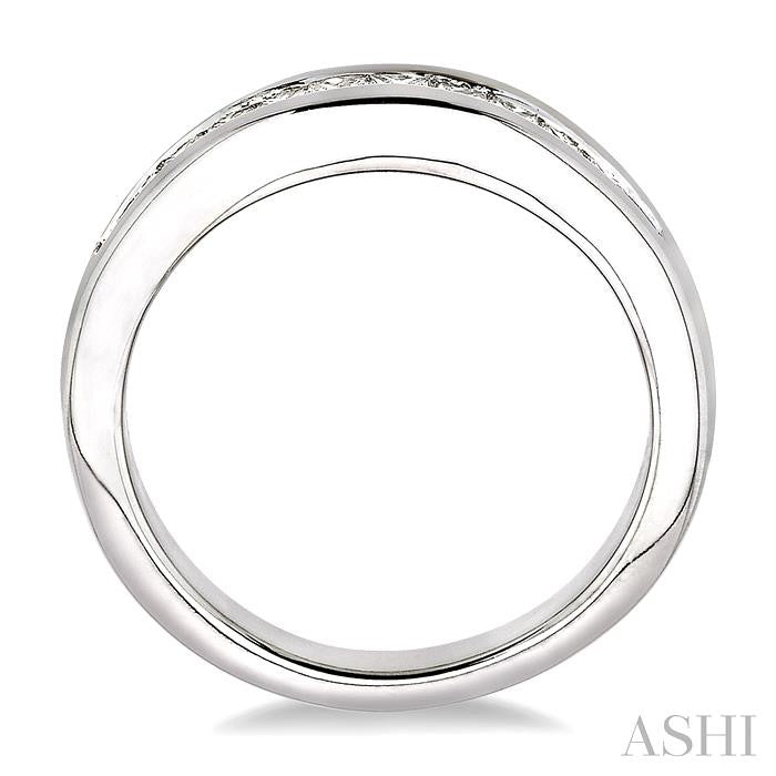 1/2 Ctw Princess Cut Diamond Matching Wedding Band in 14K White Gold