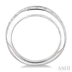 1/2 Ctw Princess Cut Diamond Matching Wedding Band in 14K White Gold