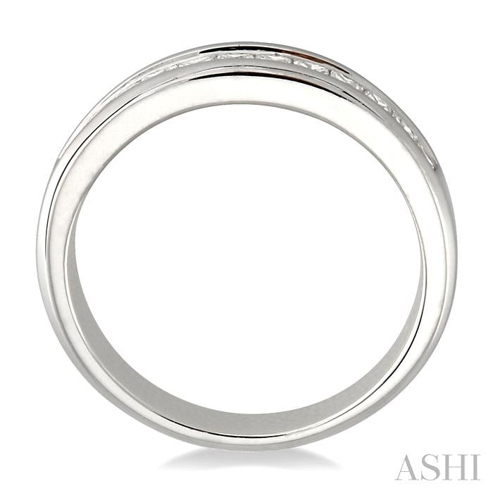 3/4 Ctw Princess Cut Diamond Wedding Band in 14K White Gold