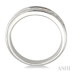 3/4 Ctw Princess Cut Diamond Wedding Band in 14K White Gold