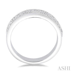 1/6 Ctw Round Cut Diamond Fashion Band in 14K White Gold.
