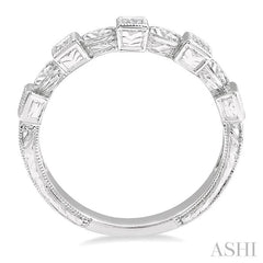 3/8 ctw Marquise and Princess Cut Diamond Ladies Ring in 14K White Gold
