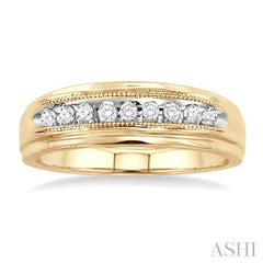 1/8 Ctw Round Cut Diamond Women's Ring in 10K Yellow Gold