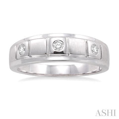 1/8 Ctw Round Cut Diamond Women's Ring in 14K White Gold